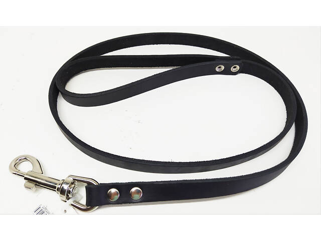 Поводок для собак из кожи коричневый 1.8/120 - Фото 1