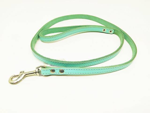 Повідок з м’якої шкіри весняна бірюза - Фото 1