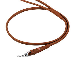 Повідок для собак шкіряний WAUDOG Soft Круглий Діаметр 13 мм Довжина 183см Коричневий