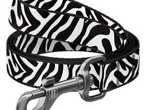 Повідець для собак WAUDOG Nylon &quot;Зебра&quot; S Ш 15 мм Д 122 см (340-0055)