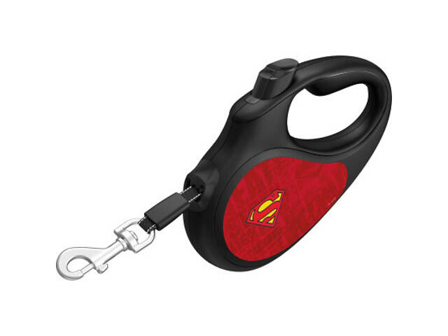 Повідок для собак WAUDOG R-leash 'Супермен Лого червоний' L до 50 кг 5 м (8126-1007-01) - Фото 2
