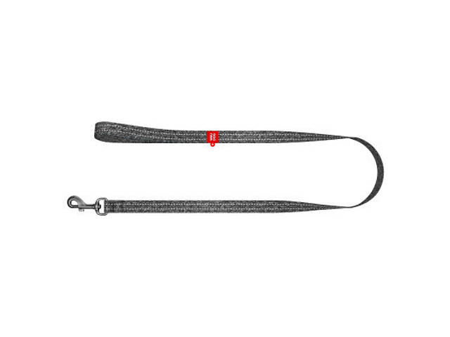 Повідок для собак WAUDOG Re-cotton світловідбиваючий M Ш 20 мм Д 200 см сірий (030911) - Фото 2