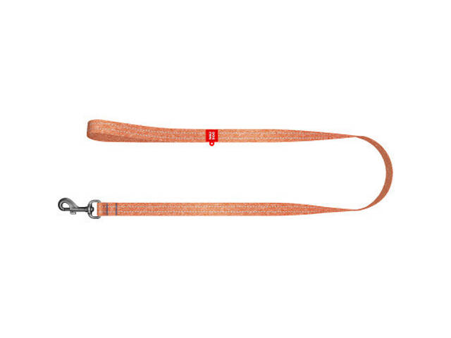 Повідок для собак WAUDOG Re-cotton світловідбиваючий L-XL Ш 25 мм Д 300 см помаранчевий (03214) - Фото 2