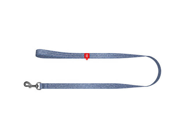 Повідок для собак WAUDOG Re-cotton світловідбиваючий S Ш 15 мм Д 300 см синій (030812) - Фото 2