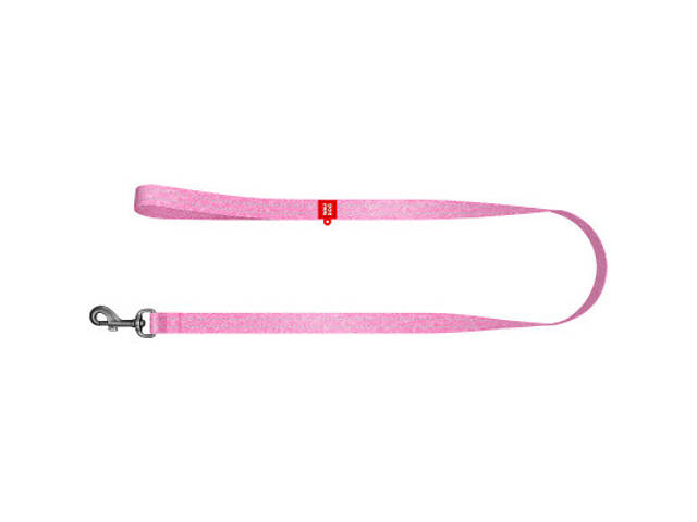 Повідок для собак WAUDOG Re-cotton світловідбиваючий S Ш 15 мм Д 300 см рожевий (03087) - Фото 2
