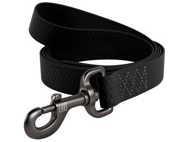 Повідок для собак WAUDOG Waterproof S Ш 15 мм Д 305 см чорний (27381) - Фото 1