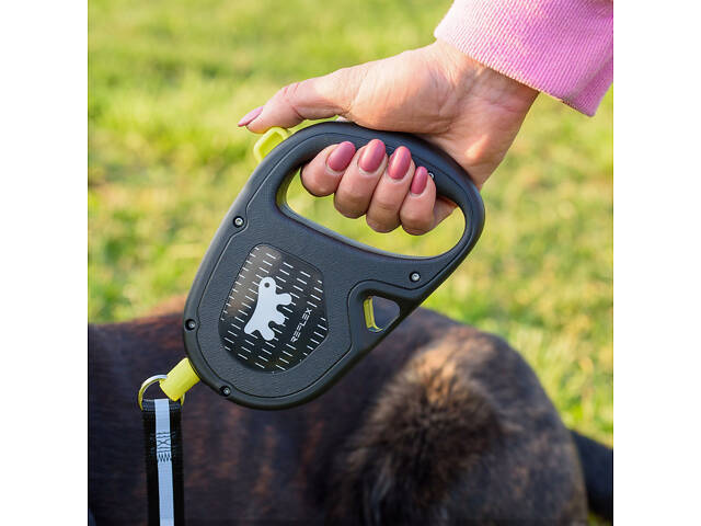 Поводок - рулетка для собак Ferplast Flippy One Reflex Cord (Ферпласт Флиппи Ван) 17.6 х 3.6 х 12.1 см - 5м/до 50 кг - L - Фото 8