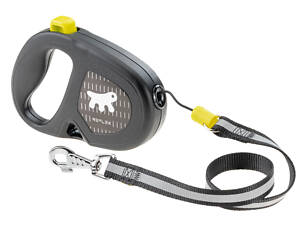 Поводок - рулетка для собак со шнуром Ferplast Flippy One Reflex Cord (Ферпласт Флиппи Ван) 16 х 3.4 х 11 см - 5 м/до 20