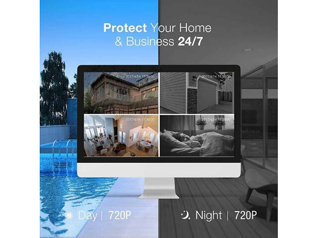 Поворотная Ip камера Sannce 720 Wi-Fi внутренняя Оригинал - Фото 9
