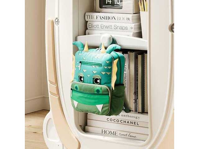 Поворотная книжная полка Lumpur Mini Space четырехсторонняя. Вместительный органайзер для игрушек и вещей - Фото 4