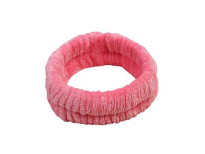 Пов'язка для голови плюшева ANbeauty 19х5.5 см Pink (AN0103154)