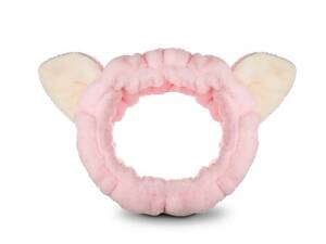 Повязка косметическая для волос Mr. Scrubber махровая с бантом, Малиновая