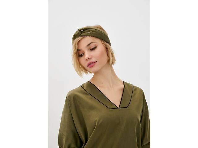 Повязка на голову Fable & Eve Kensington 1489 One Size Оливковый (5051877330481) - Фото 1