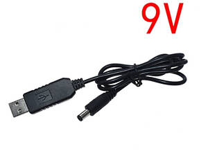 Повышающий USB преобразователь напряжения DC 5 в 9 вольт, 0.8 Ампер, штекер 5.5x2.1мм