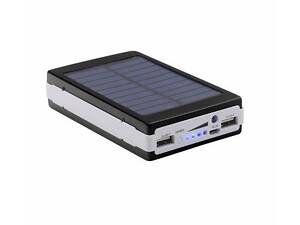 Power Bank Solar Power 20000 mAh Black