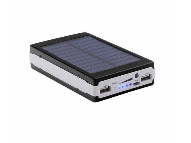 Power Bank Solar Power 20000 mAh Black - Фото 1