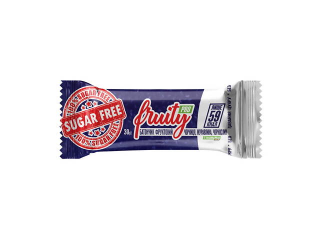 Power Pro Fruity Pro sugar free (30 g, чорниця, журавлина, чорнослив) - Фото 1