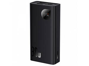 PowerBank Baseus Adaman2 Digital Display Fast Charge 10000mAh 30W, 2*USB+Type-C, PD3.0, QC3.0, Black, Q40