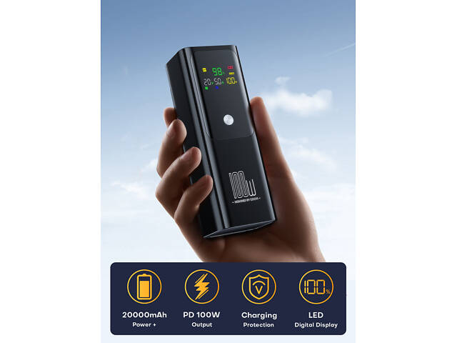 PowerBank для ноутбука 20000mAh 100W PD QOOVI - Фото 2