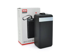 PowerBank XO-PR159 60000mAh, flashlight, Input: 5V - 2.5A, 9V - 2A,12V - 1.5A (Micro, Type-C, Lightning), Output: 5V - 2