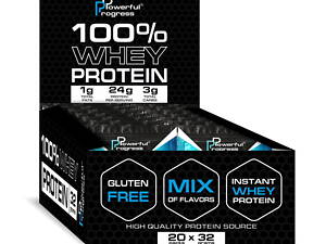 Powerful Progress 100% Whey Protein (20 packs * 32 g, mixed box)
