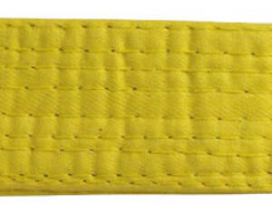 Пояс для карате з бавовни - 300 см. Жовтий