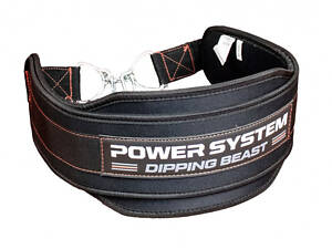 Пояс для обтяжень з ланцюгом Power System PS-3860 Dipping Beast неопреновий Black/Red