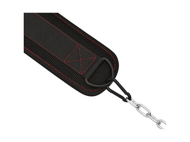 Пояс для обтяжень з ланцюгом RDX T7 Pro Dipping Belt 2 Layer неопреновий Army Green - Фото 4