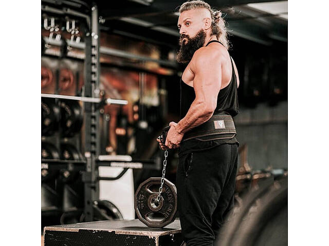 Пояс для обтяжень з ланцюгом RDX T7 Pro Dipping Belt 2 Layer неопреновий Army Green - Фото 5