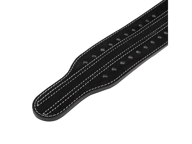 Пояс для пауерліфтингу Power System PS-3800 PowerLifting шкіряний Black XL - Фото 4