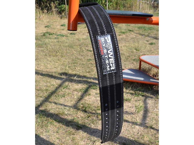 Пояс для пауерліфтингу Power System PS-3800 PowerLifting шкіряний Black XL - Фото 6