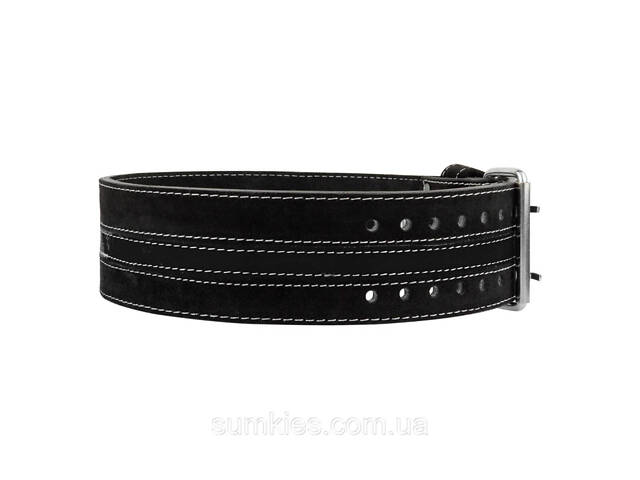 Пояс для пауерліфтингу Power System PS-3800 PowerLifting шкіряний Black M - Фото 3