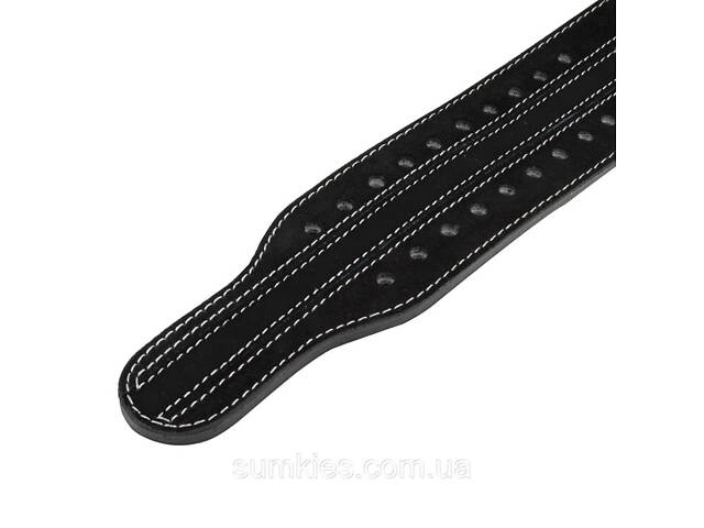 Пояс для пауерліфтингу Power System PS-3800 PowerLifting шкіряний Black M - Фото 4