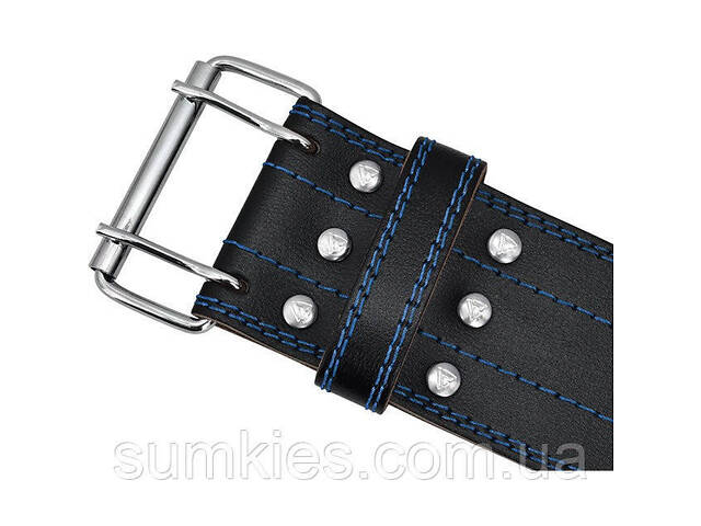 Пояс для пауерліфтингу RDX RD1 шкіряний Blue XL - Фото 3