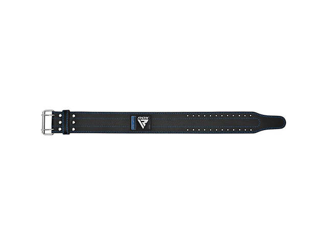 Пояс для пауэрлифтинга RDX RD1 кожаный Blue XL - Фото 5