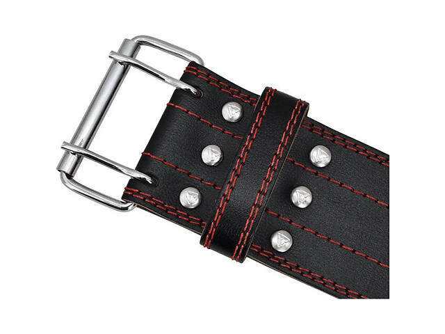 Пояс для пауерліфтингу RDX RD1 шкіряний Red M - Фото 3