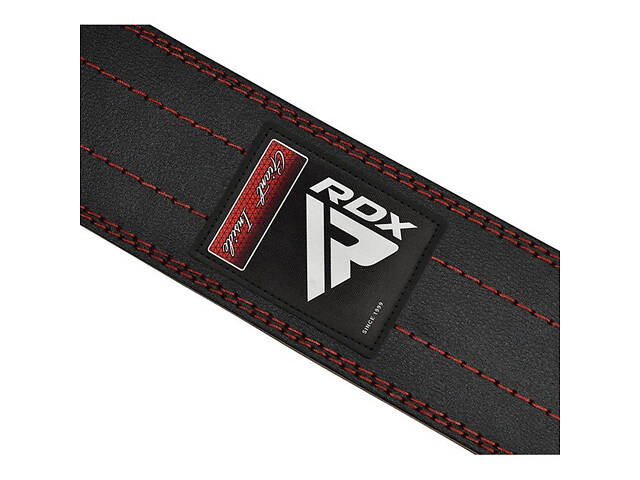 Пояс для пауерліфтингу RDX RD1 шкіряний Red M - Фото 4