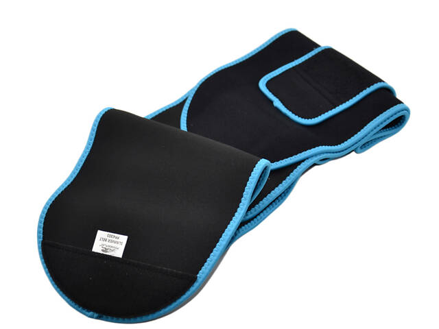 Пояс для похудения PowerPlay 4303 Черно-Синий - Фото 4