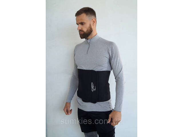 Пояс для схуднення PowerPlay 4301 (100*30 см) Чорний - Фото 9