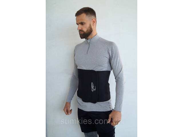 Пояс для схуднення PowerPlay 4301 (100*30 см) + кишеня для смартфона Чорний - Фото 10