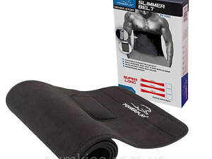 Пояс для схуднення PowerPlay 4301 (125*30 см) + кишеня для смартфона Чорний