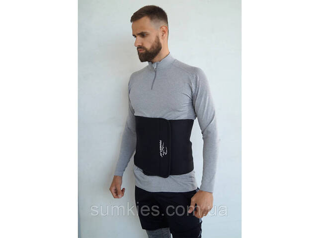 Пояс для схуднення PowerPlay 4301 (125*30 см) + кишеня для смартфона Чорний - Фото 10