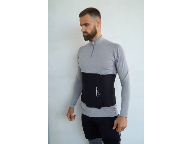 Пояс для схуднення PowerPlay 4301 (100*30 см) + кишеня для смартфона Чорний - Фото 10