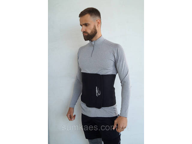 Пояс для схуднення PowerPlay 4301 (100*30 см) + кишеня для смартфона Чорний - Фото 10