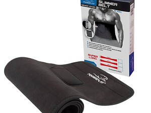 Пояс для схуднення PowerPlay 4301 (125*30 см) + кишеня для смартфона Чорний