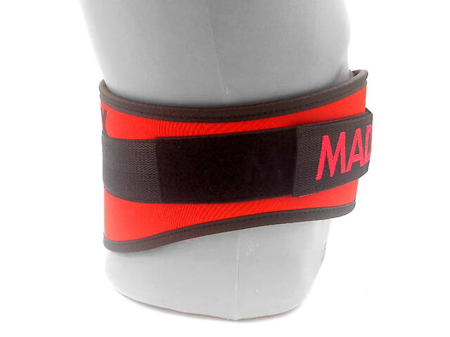 Пояс для тяжелой атлетики MadMax MFB-421 Simply the Best XL Red - Фото 5