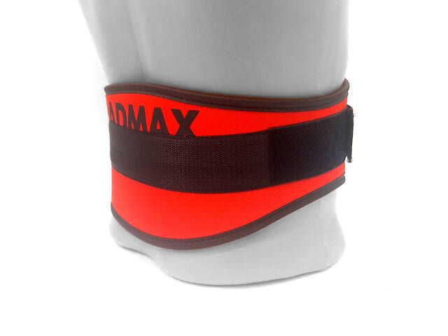 Пояс для тяжелой атлетики MadMax MFB-421 Simply the Best XL Red - Фото 6