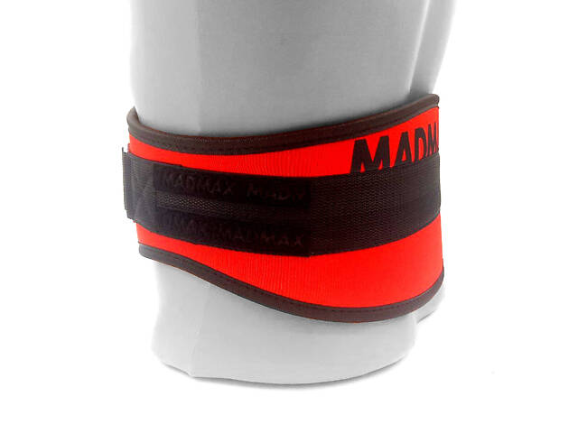 Пояс для тяжелой атлетики MadMax MFB-421 Simply the Best XL Red - Фото 8