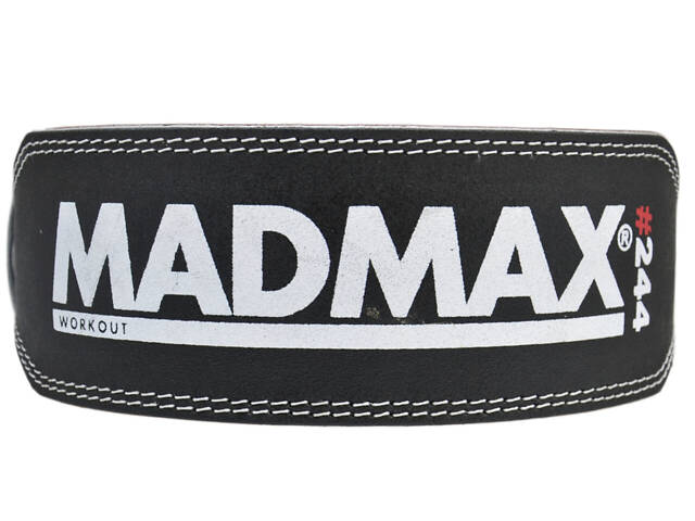 Пояс для важкої атлетики MadMax MFB-244 Sandwich шкіряний Black S - Фото 2