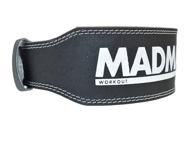 Пояс для важкої атлетики MadMax MFB-244 Sandwich шкіряний Black S - Фото 3
